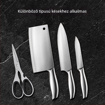 Négyfokozatú, multifunkcionális késélező háztartási használatra, köszörűkő, fix szögű olló- és konyhai késélező, teljesen automatikus élezés, hordozható