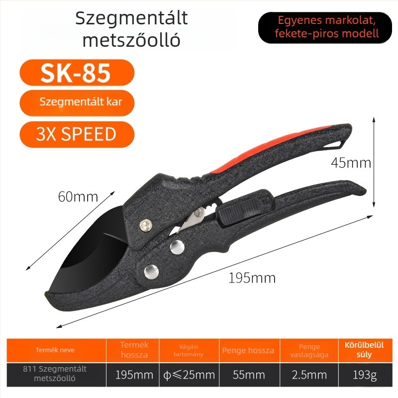 Supersonic Szegmentált racsnis metszőolló SK5 – kerti ágakhoz, vastag ágak metszésére