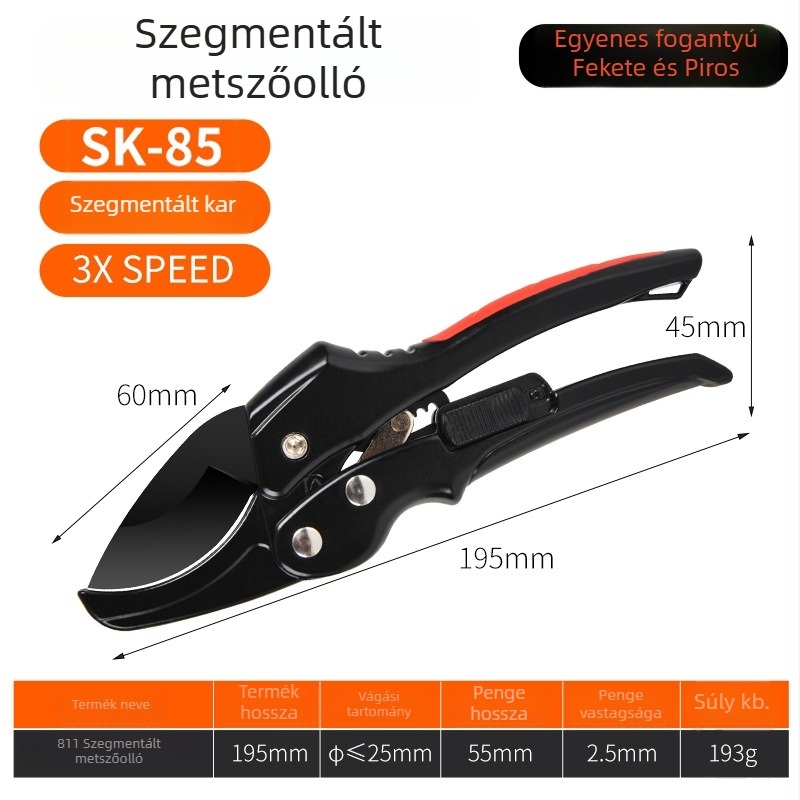 Supersonic Szegmentált racsnis metszőolló SK5 – kerti ágakhoz, vastag ágak metszésére