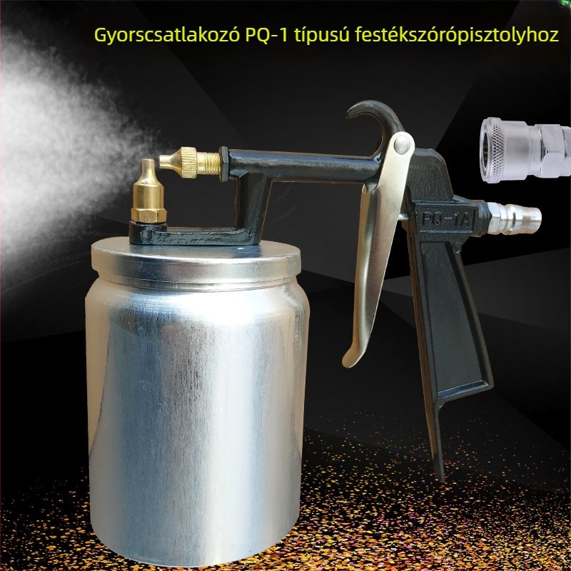 C-típusú gyorscsatlakozó permetezőpisztoly PQ-1 gyorsdugóval és PC pneumatikus fej