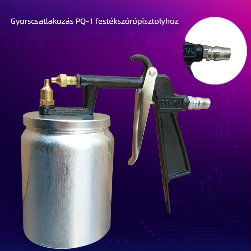 C-típusú gyorscsatlakozó permetezőpisztoly PQ-1 gyorsdugóval és PC pneumatikus fej