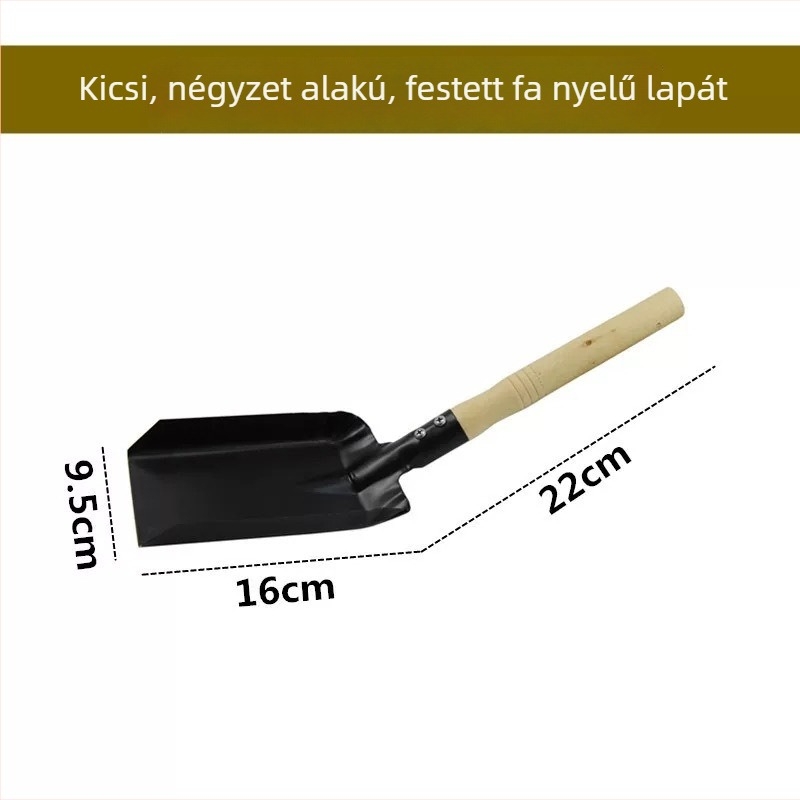Vas kerti ásó, kis kézi ásó virágok és zöldségek ültetéséhez