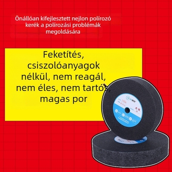 Egyedi nejlon polírozó kerék rozsdamentes acélhoz – alacsony kopás, éles felület, sötétedés nélkül
