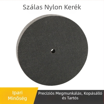 Nylon kerék rozsdamentes acél polírozásához és deburrolásához, 80–180 szemcse