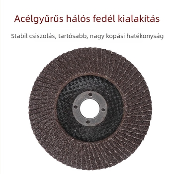 100 mm-es polírozó korong szögcsiszolóhoz – fa és rozsdamentes acélhoz
