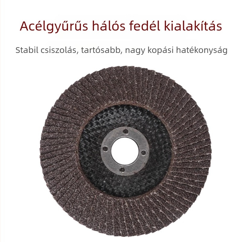 100 mm-es polírozó korong szögcsiszolóhoz – fa és rozsdamentes acélhoz