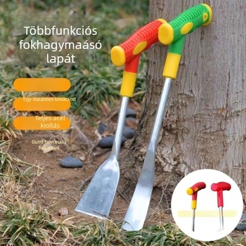 Többfunkciós kerti lapát vad zöldségek ásásához, talaj előkészítéséhez, ültetéséhez, gyökér kivágásához, gyomláláshoz és gyógynövények betakarításához