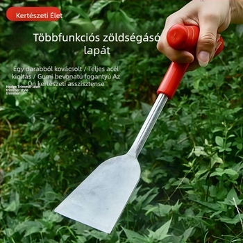 Többfunkciós kerti lapát vad zöldségek ásásához, talaj előkészítéséhez, ültetéséhez, gyökér kivágásához, gyomláláshoz és gyógynövények betakarításához