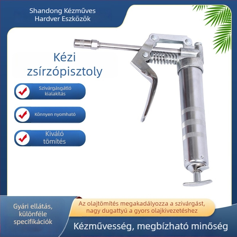 Egykezes mini zsírzópisztoly – kézi működtetésű, magas nyomású, kompakt zsírzóeszköz automatikus szellőztetéssel