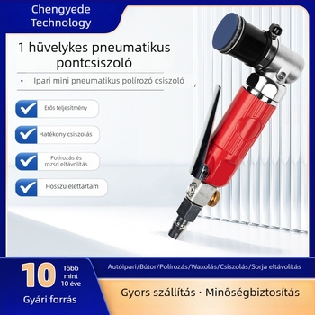 1 hüvelykes pneumatikus pontcsiszoló, polírozógép autóápoláshoz, könnyű excentrikus gép