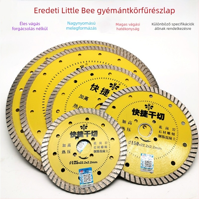 Little Bee 5–10 hüvelykes gyémánt vágókorong kő – gránit és márvány, száraz vágás