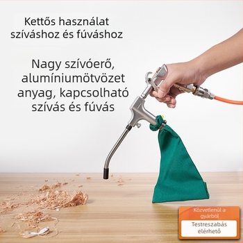 Alumínium ötvözetű kettős funkciójú fúvó-szívó vákuumpisztoly