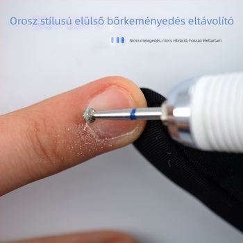 Orosz-stílusú előkezelt elektroplatált gyémánt csiszolófej a halott bőr eltávolítására és a hátsó él simítására – prémium tartósság, nem melegszik fel