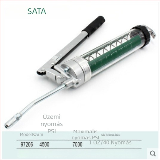 SATA ergonómikus kézi kenőzsírpisztoly, magas nyomású 97201/97202/97203/97204A/97206