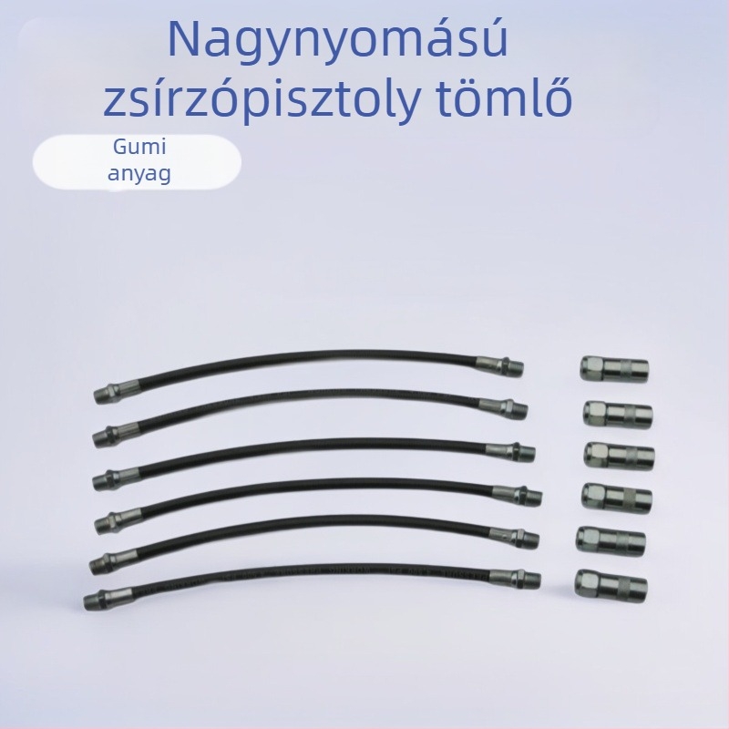 Hosszabbító tömlő zsírzópisztolyhoz – magasnyomású gumitömlő, kézi lábpedálos zsírzópisztoly tartozékok