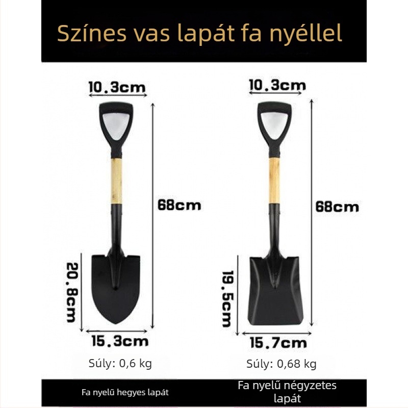 Többfunkciós kerti eszköz: gyerekeknek készült kis ásó, ásás, átültetés és kerti munkák a szabadban