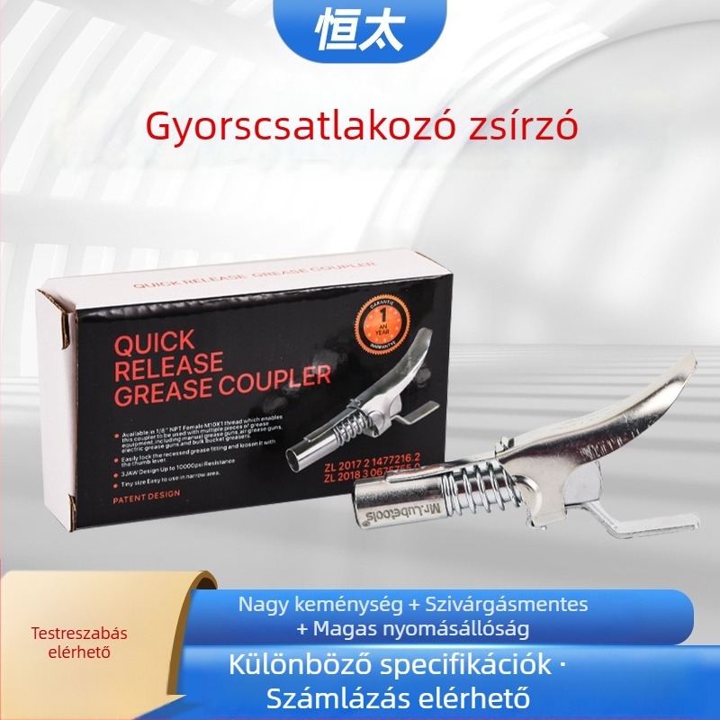Zárócsipeszes, magasnyomású zsírzópisztoly fúvóka, kézi használathoz, új fúvóka fej