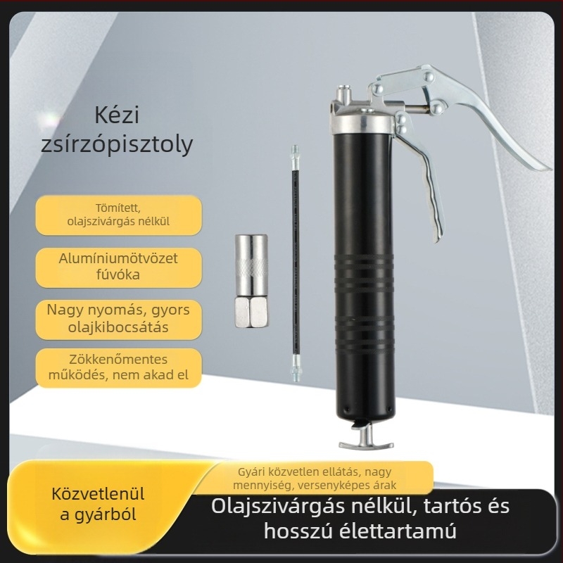 400 ml-es pisztoly-stílusú kézi vajinjektor, egykezes, ipari minőségű, mini
