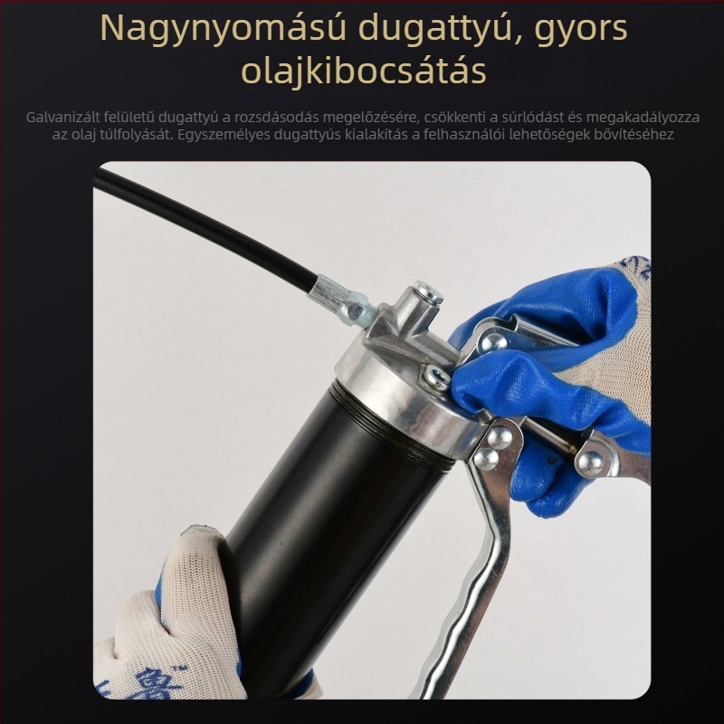 400 ml-es pisztoly-stílusú kézi vajinjektor, egykezes, ipari minőségű, mini