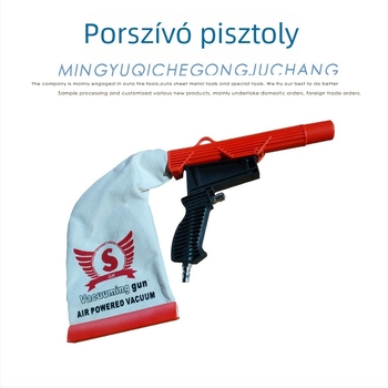 Abroncspor-szívó pisztoly és pneumatikus porfúvó autókhoz