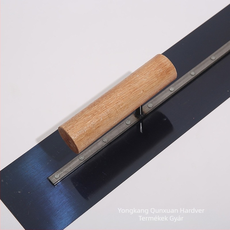 40 cm-es kék acél padlóglettelő trowel – sík glett spatula