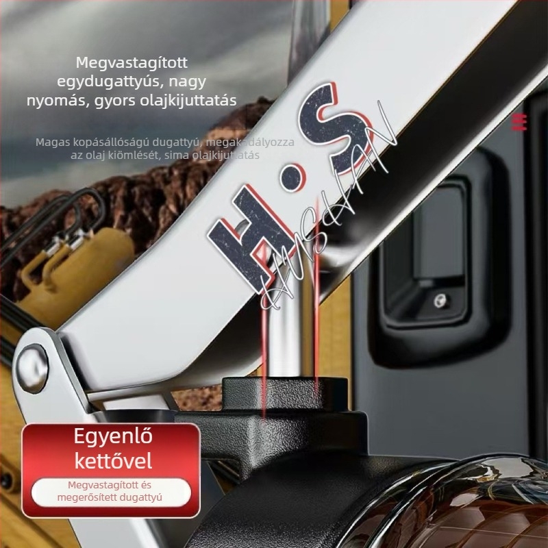 Szakmai kategóriás kézi magasnyomású zsírzópisztoly átlátszó csővel kivitelező gépekhez