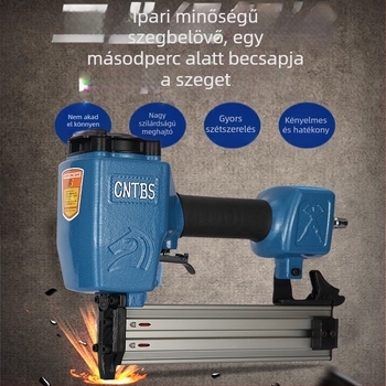 F30 pneumatikus szögbelövő, egyenes, 15–64 mm, 50 db kapacitás, faipari és díszítő feladatokhoz