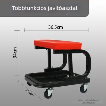 Autójavító munkaülés szerszámtartóval és forgó kerekekkel – többfunkciós karbantartási és polírozó szék