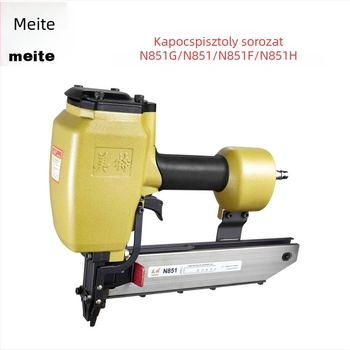 Pneumatikus nehéz kapocszúró pisztoly, U-formájú, csomagoláshoz, bútorokhoz és kárpitozáshoz