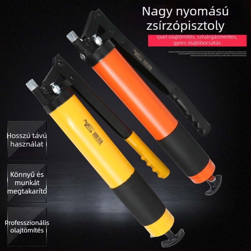 Személyre szabott magasnyomású kézi zsírzópisztoly, karos kivitel, 600 ml (egy- vagy kétkaros verzió)