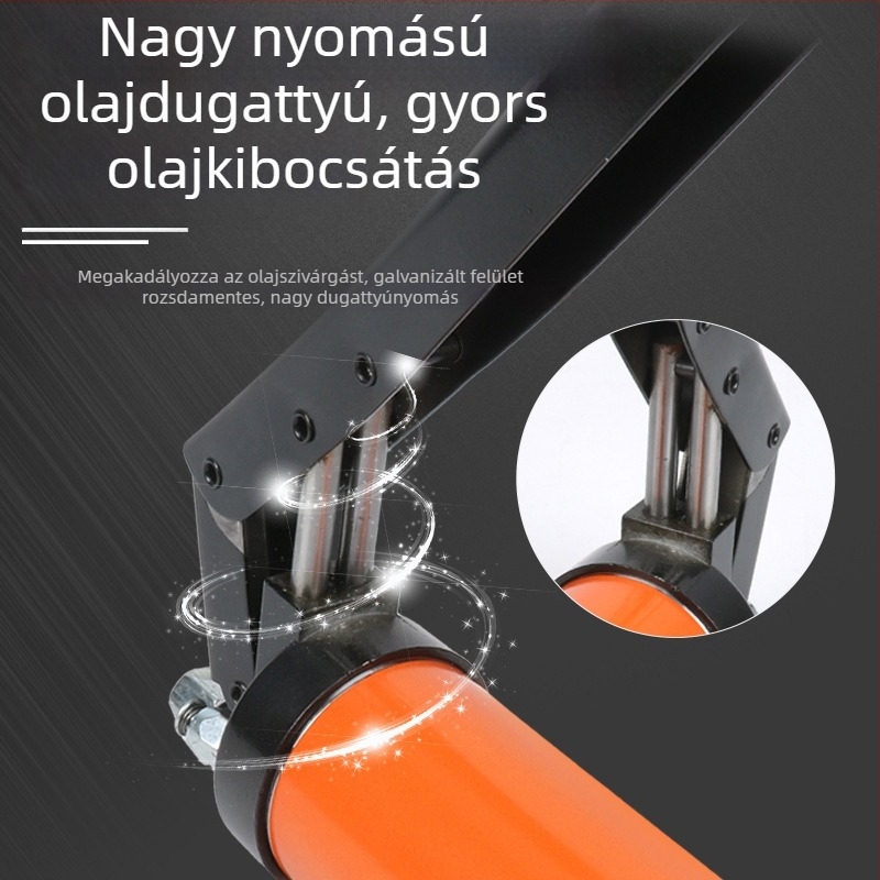 Személyre szabott magasnyomású kézi zsírzópisztoly, karos kivitel, 600 ml (egy- vagy kétkaros verzió)