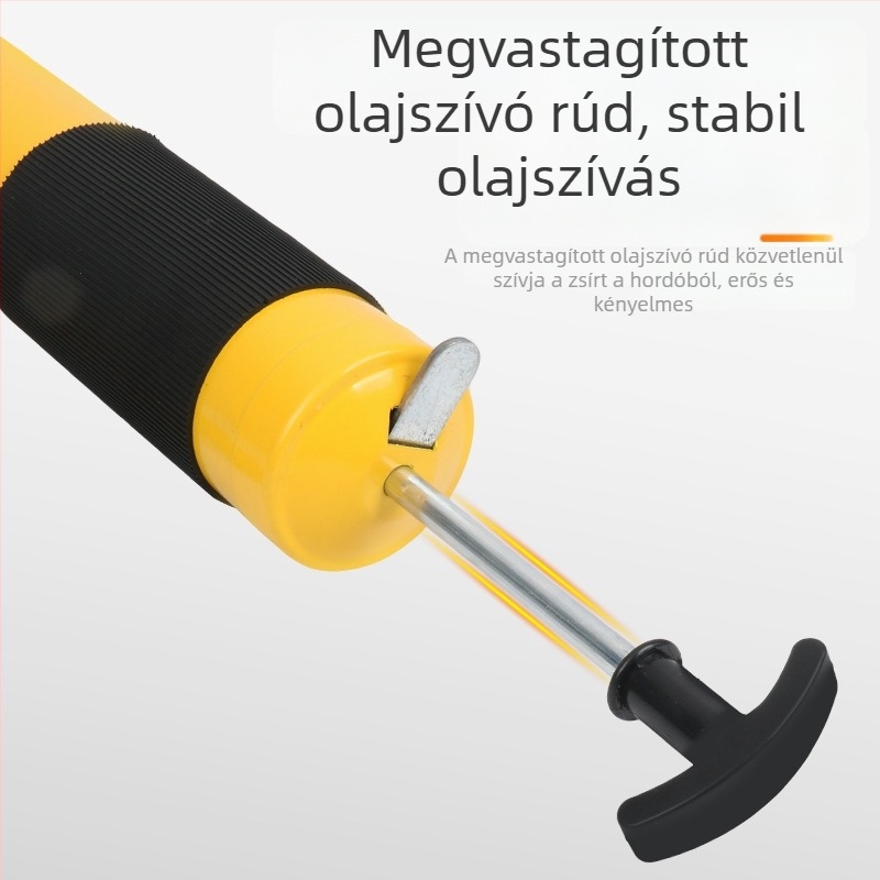 Személyre szabott magasnyomású kézi zsírzópisztoly, karos kivitel, 600 ml (egy- vagy kétkaros verzió)