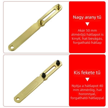 Kétkaros fém óra nyitó – házfedél nyitására, elem- és alkatrészcsere órához