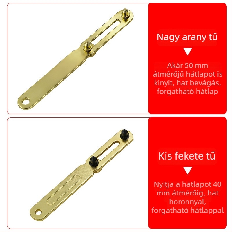 Kétkaros fém óra nyitó – házfedél nyitására, elem- és alkatrészcsere órához