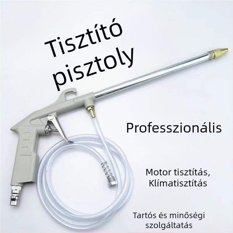 Pneumatikus magasnyomású tisztítópisztoly autómosáshoz és motorokhoz, kétfunkciós olaj- és vízspray, állítható levegőpumpa-kompresszor