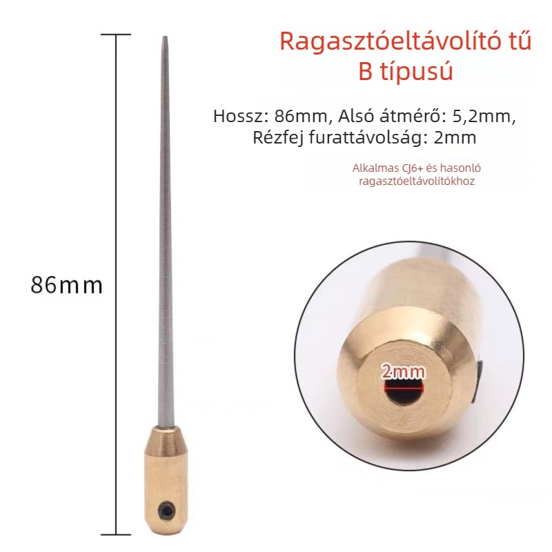 OCA ragasztó eltávolító eszköz – durva acéltűk, kúpos acéltűk, 9 cm hosszú, különböző hosszúságú és vastagságú tűk a ragasztó gördítéséhez