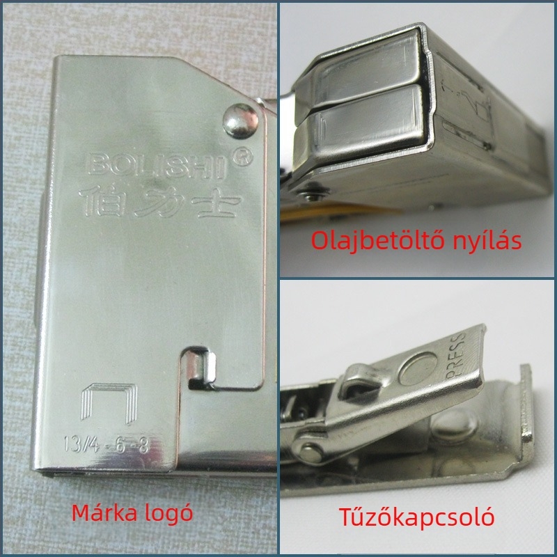 Bolis kézi szögezőpisztoly, 4-8 mm-es szögekre, sorozat 13/4-6-8