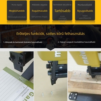 1022 Pneumatikus szegező bőrt, textilt és kartont összekötő alapkerettel
