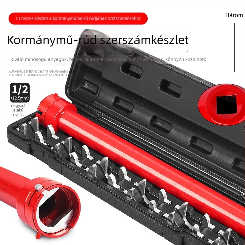 13 részes készlet a kormányrúd belső gömbcsuklójának eltávolításához