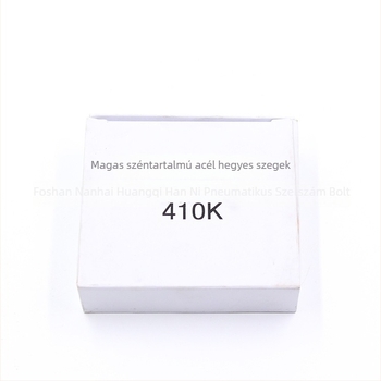 408K 410K 413K 416K 438K magas széntartalmú acél U-alakú szögek, fekete, 1,25×0,9 mm, 10 mm hosszú, alumíniumcsőhöz és acéllemezhez