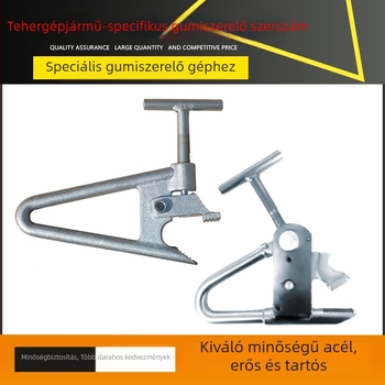 Nagy méretű gumiabroncs csere kiegészítők: felhelyező csipesz és demontáló csipesz