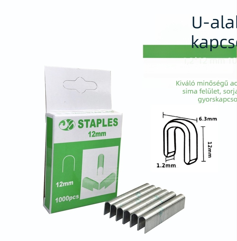 U-alakú szegek, háromfunkciós kézi szegező faipari dekorációhoz
