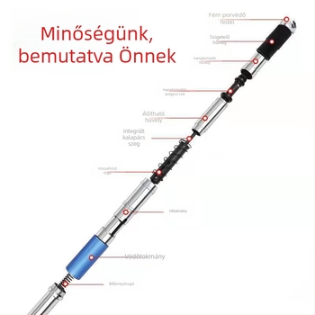 Mennyezeti szegező pisztoly hangtompítóval és integrált vezetékcsatornával gipszkartonhoz