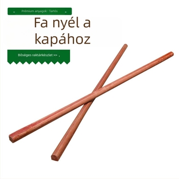 D-alakú négyszögletes fejű fa kapa nyél