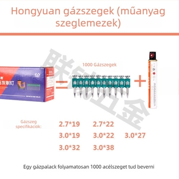 Gáztüzemű tűzőpisztoly ajtókhoz és ablakokhoz