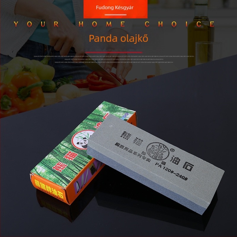 Panda kétoldalas olajos élező kő, természetes kő háztartási szakácsoknak