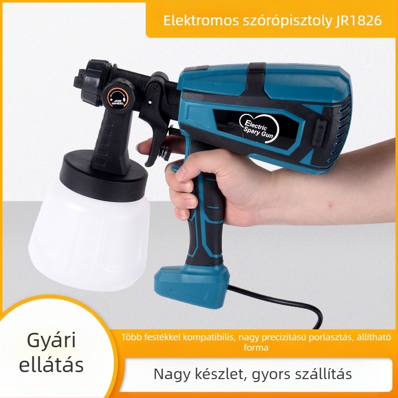 JR1826 Li-ion akkumulátoros elektromos szórópisztoly festék- és latex bevonatokhoz