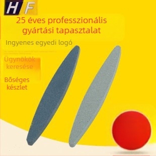 Egyszeroldalas hajó alakú köszörűkő, alumínium-oxid köszörűkő, mini késélező, testreszabható konyhai köszörűkő