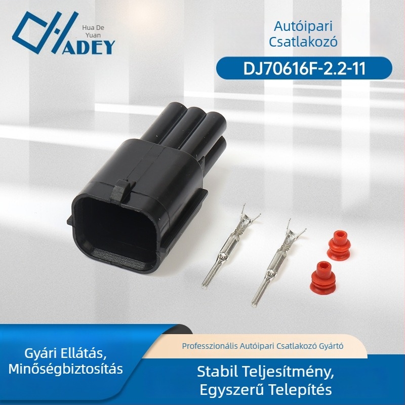 DJ70616F-2.2-11 Autókonnektor, csatlakozó és kábelköteg, vízálló burkolat