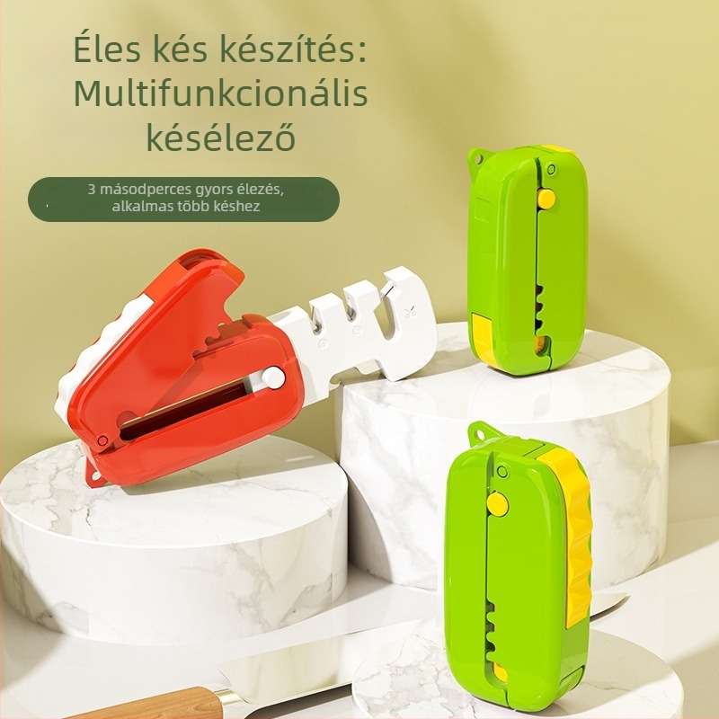 Új mini összecsukható késélező otthoni használatra – gyors köszörűkő késekre és ollókhoz